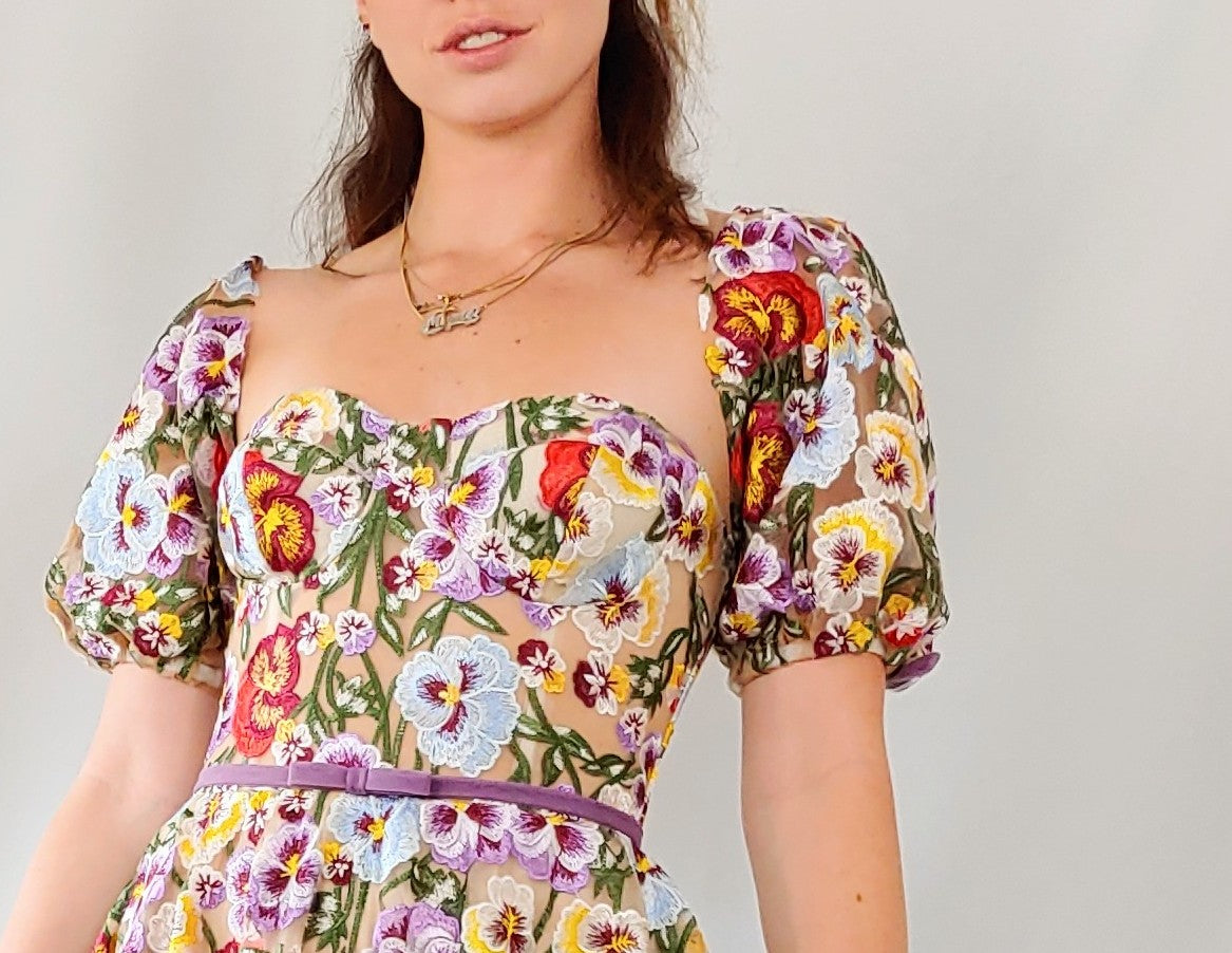 Sommerparty Cocktailkleid A-linie mit weitem Rock, Gürtel und Herzausschnitt Korsage